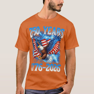 Camisa Águia Bandeira Americana 250 Anos 17762026 