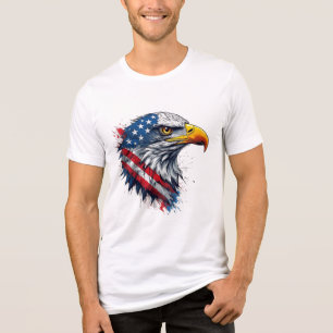 Camisa Águia do 4 de Julho – Design Patriótico EUA