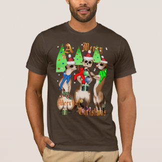 Camisa alegre do Natal de Meerkat