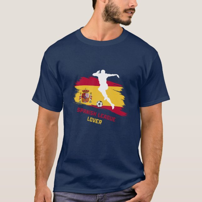 Camisa amante da liga espanhola T-Shirt (Frente)