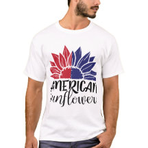Camisa Amarela com Cores da Bandeira Americana Pat