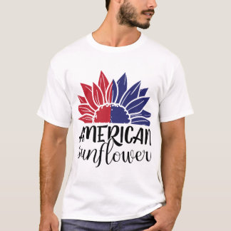 Camisa Amarela com Cores da Bandeira Americana Pat