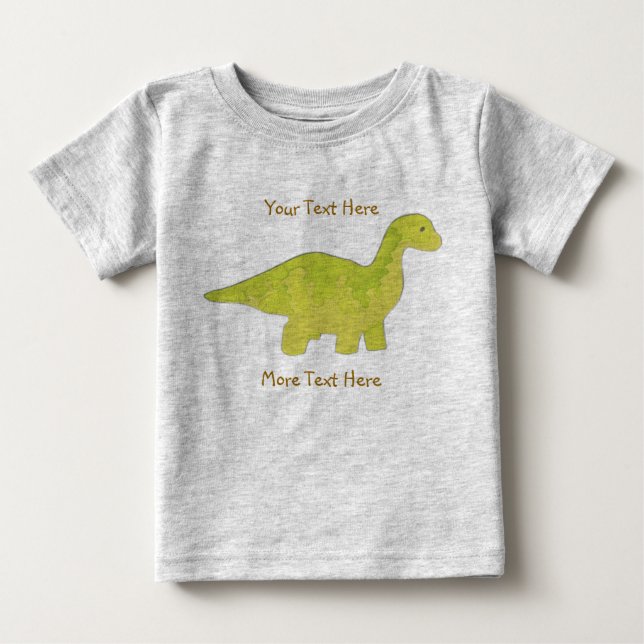 Camisa amarela do dinossauro (Frente)