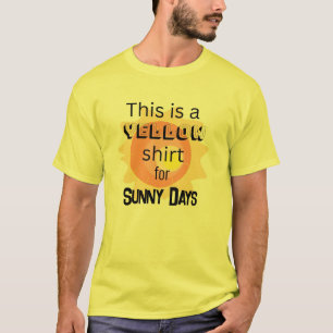 Camisa Amarela para Dias Ensolarados T-Shirt