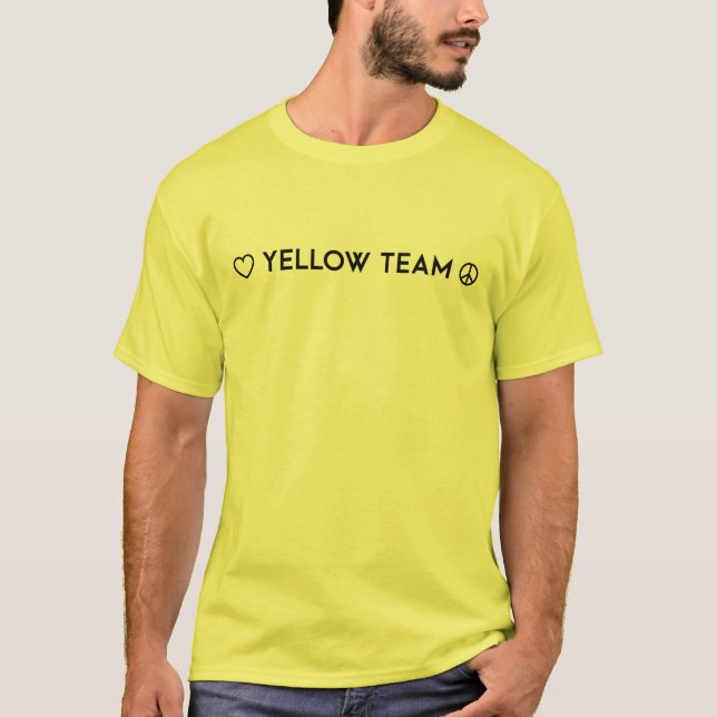 Camisa Amarelo da Guerra de Cor (Frente)