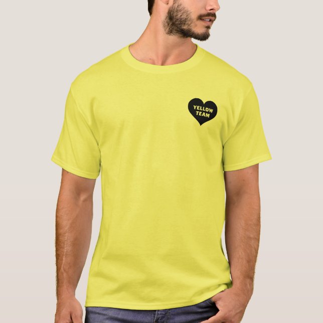Camisa Amarelo da Guerra de Cor (Frente)