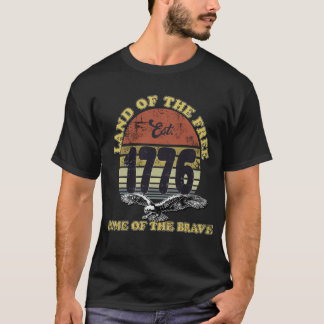 Camisa América 1776 – Terra dos Livres, Est. 1776 