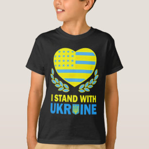 Camisa América Apoia a Ucrânia Ucraniana Bandeira