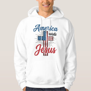 Camisa America Precisa de Jesus Desenho Cruz Patri