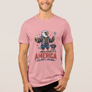 Camisa America Vermelha Branca E Cerveja Águia Chu