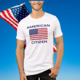 Camisa Americana Cidadão EUA Bandeira EUA