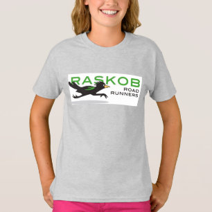 Camisa americana da luva do Raglan 3/4 das meninas