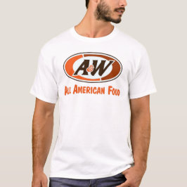 Camisa americana da nostalgia T da comida do A&W