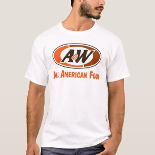 Camisa americana da nostalgia T da comida do A&W