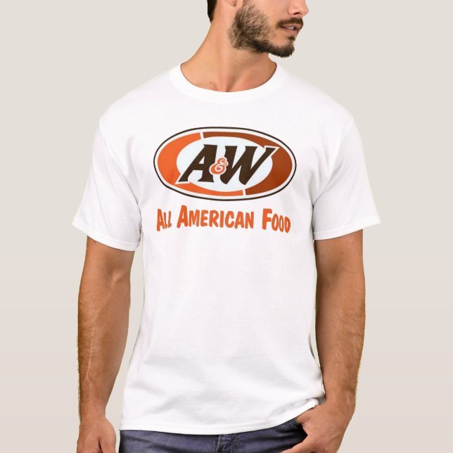 Camisa americana da nostalgia T da comida do A&W (Frente)