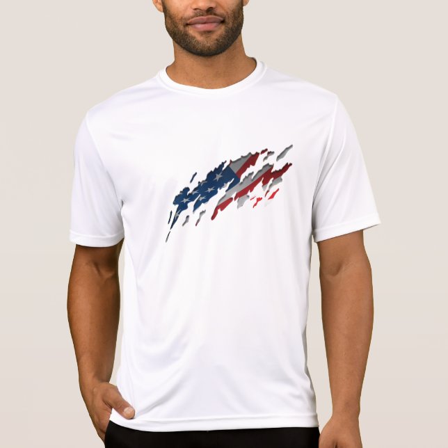 Camisa americana do design do orgulho (Frente)