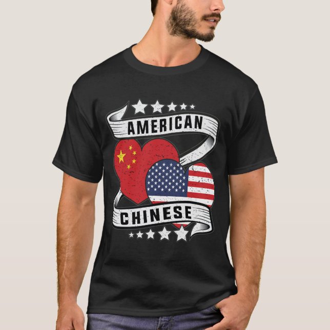 Camisa americana e chinesa metade americana (Frente)