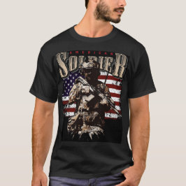 Camisa americana patriótica militar gráfica