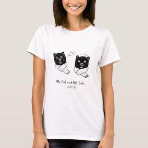 Camisa Amigos Fofos Sr Gato e Sr Urso