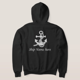 Camisa - Ancora do navio com nome (traseiro)