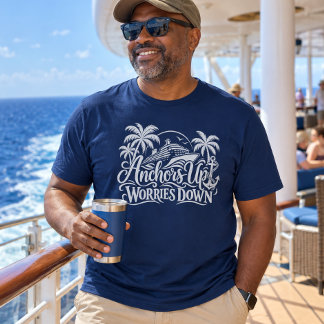 Camisa Âncoras Acima Preocupações Abaixo Cruzeiro