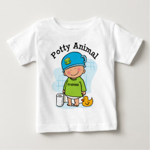 Camisa animal do menino do Potty