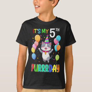 Camisa aniversário de criança 5 Garotas 5 de Anive