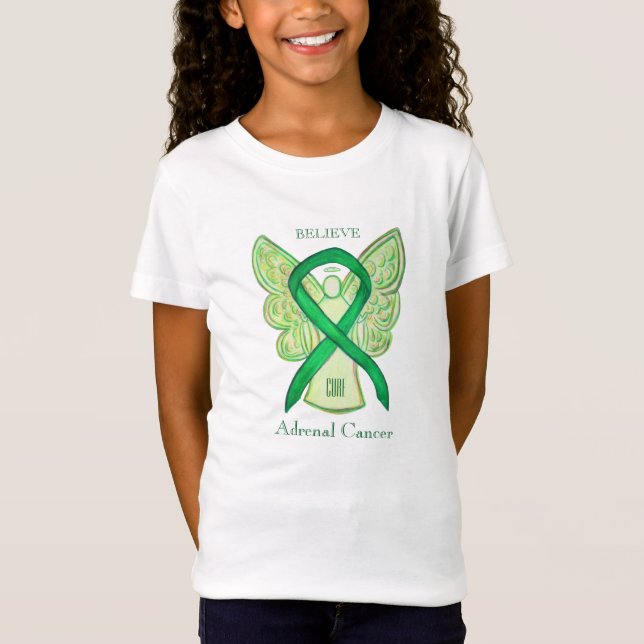 Camisa Anjo da Fita Verde de Conscientização do Câ (Frente)