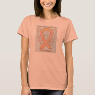 Camisa Anjo de Sensibilização do Cancer Endomét