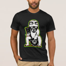 Camisa anónima dos grafites t dos direitos comuns