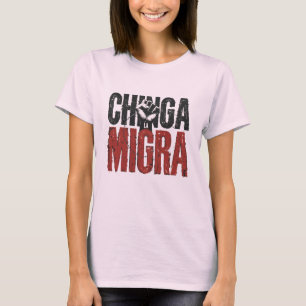 Camisa Anti-ICE Chinga La Migra - Resistência à Vi