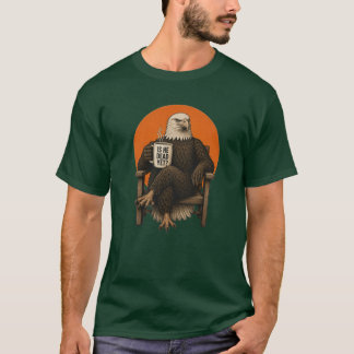 Camisa Anti Trampo com Ilustração Vintage de Águia