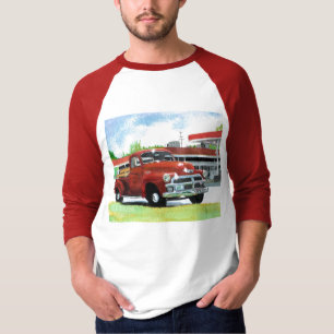 Camisa antiga de 1954 homens do caminhão