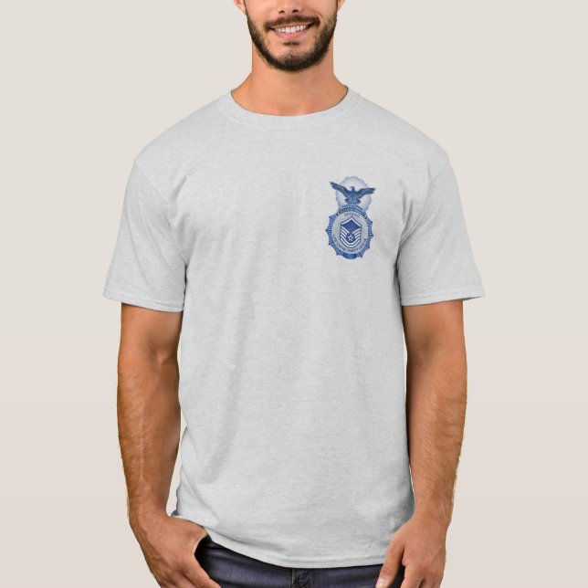 Camisa aposentada de MSgt da polícia de segurança (Frente)