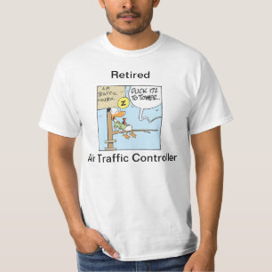 Camisa aposentada do humor de controlador aéreo