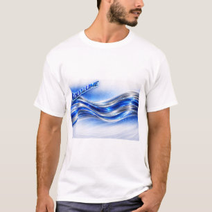 Camisa Aqualume Flow – Energia da Onda Prata Azul