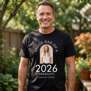 Camisa Arco Foto Orgulhoso Pai de Graduado de 2026