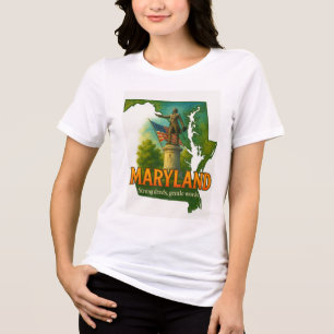 Camisa Artística do Orgulho do Estado de Maryland
