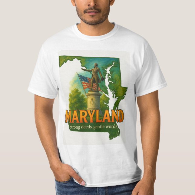 Camisa Artística do Orgulho do Estado de Maryland  (Frente)