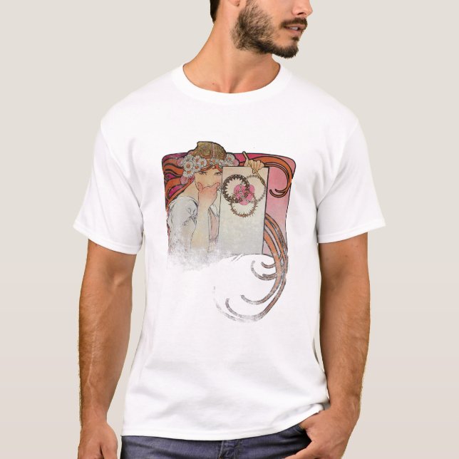 Camisa artística nouveau alfônimo mucha (Frente)