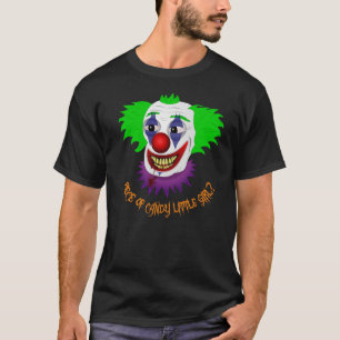 Camisa assustador engraçada do palhaço