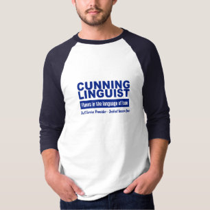 Camisa astuto do lingüista - escolha o estilo, co