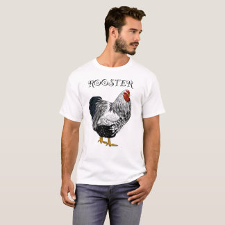 Camisa atada prata do galo de Wyandotte