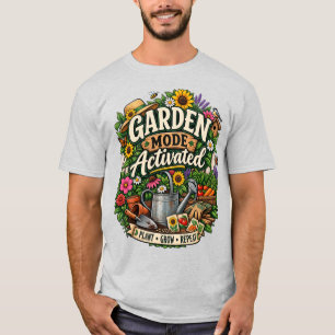 Camisa Ativado Modo Jardim   Presente Divertido de