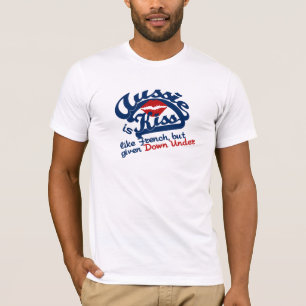 Camisa australiana do beijo - escolha o estilo