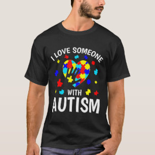 Camisa Autismo - Eu Amo Alguém Com Autismo nova