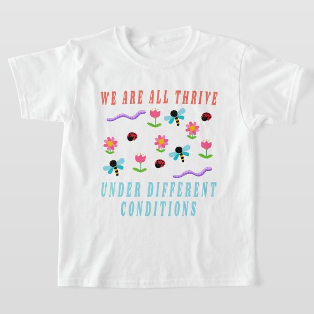 Camisa Autismo, Todos Pensamos Diferente, Ed Espec (Postura )