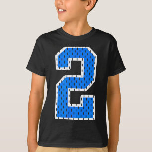 Camisa azul brilhante de número 2 atlético de espo