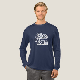 Camisa Azul da Equipe da Guerra Cor