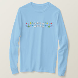 Camisa Azul da Equipe da Guerra Cor